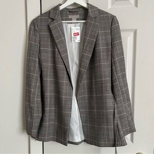 H&M Plaid Blazer Size 6